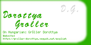 dorottya groller business card