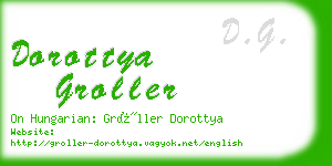 dorottya groller business card